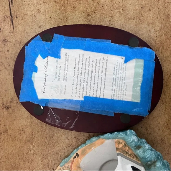 Partylite Plymouth Lighthouse Collection Massachusetts 1769 Tea Light Candle Hol - Picture 7 of 7